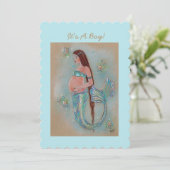 Uitnodigingen van Renee Lavoie om zeemeerminnen te (Staand voorkant)