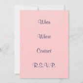 Uitnodigingen van Renee om de juffrouw van mama te (Achterkant)