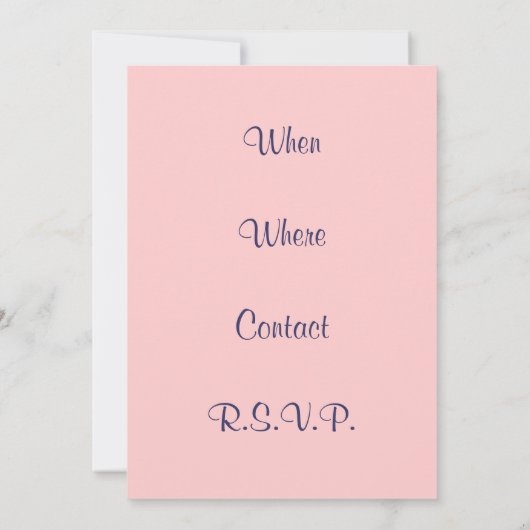 Uitnodigingen van Renee om de juffrouw van mama te (Achterkant)