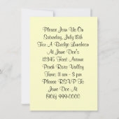 Uitnodigingen van Retro Bridge Luncheon Party (Achterkant)