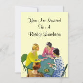 Uitnodigingen van Retro Bridge Luncheon Party (Voorkant)