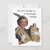 Uitnodigingen van  Retro-loterij met oproeppartij (Voorkant)