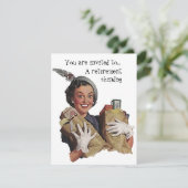 Uitnodigingen van  Retro-loterij met oproeppartij (Staand voorkant)