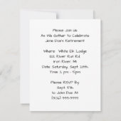 Uitnodigingen van  Retro-loterij met oproeppartij (Achterkant)