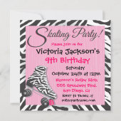 Uitnodigingen van rolschaatsen (Voorkant)