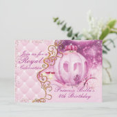 Uitnodigingen van Royal Princess Birthday Party (Staand voorkant)