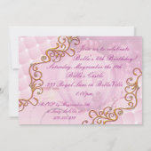 Uitnodigingen van Royal Princess Birthday Party (Achterkant)