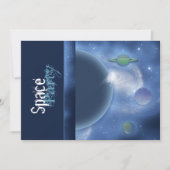 Uitnodigingen van ruimtethemagepartities - pas sja (Voorkant)