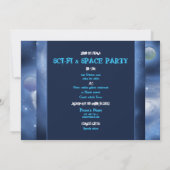 Uitnodigingen van ruimtethemagepartities - pas sja (Achterkant)