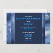 Uitnodigingen van ruimtethemagepartities - pas sja (Achterkant)