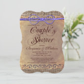 Uitnodigingen van Rustic Country Couple voor douc (Staand voorkant)