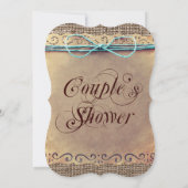 Uitnodigingen van Rustic Country Couple voor douc (Achterkant)