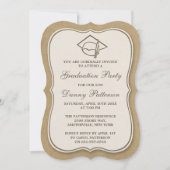 Uitnodigingen van Rustic Kraft Graduation Party (Voorkant)