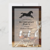 Uitnodigingen van Rustic Whiskey Retirement Party (Voorkant)