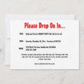Uitnodigingen van Santa's Elephants Holiday Party (Achterkant)