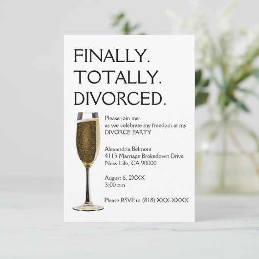 Uitnodigingen van scheidingspartners (Staand voorkant)