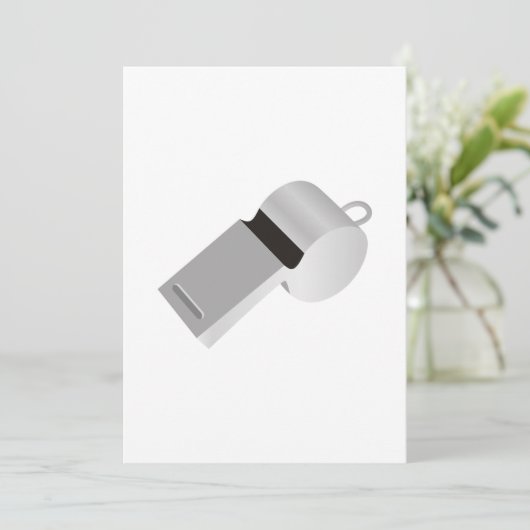 Uitnodigingen van scheidsrechters fluiten (Staand voorkant)