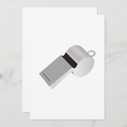 Uitnodigingen van scheidsrechters fluiten (Voorkant / Achterkant)