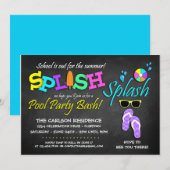 Uitnodigingen van schoolfeest (Voorkant / Achterkant)