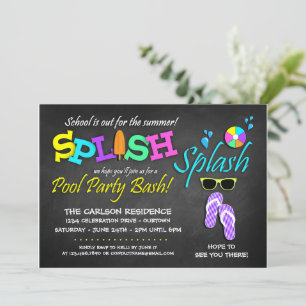 Uitnodigingen van schoolfeest