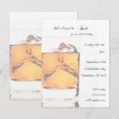 Uitnodigingen van Scotch Birthday Party (Voorkant / Achterkant)