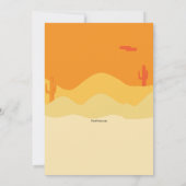 Uitnodigingen van Señor Cactus Birthday Party (Achterkant)