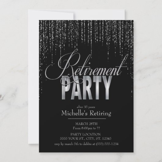 Uitnodigingen van Silver- en Black Retirement Part (Voorkant)