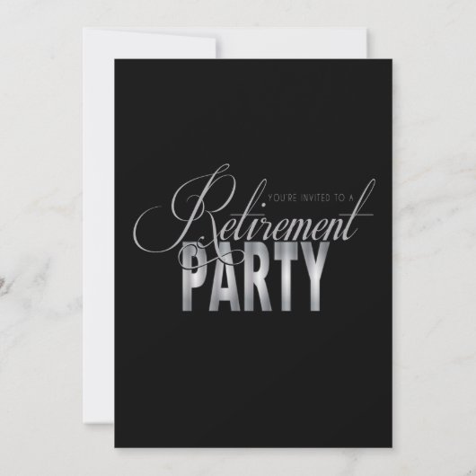 Uitnodigingen van Silver- en Black Retirement Part (Achterkant)