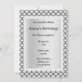 Uitnodigingen van Silver Grey Mermaid (Voorkant)