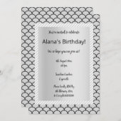 Uitnodigingen van Silver Grey Mermaid (Voorkant / Achterkant)