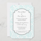 Uitnodigingen van Sky Blue Grey Photo Engagement P (Voorkant)