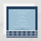 Uitnodigingen van Snow Wonderland Party (Voorkant / Achterkant)