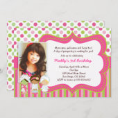 Uitnodigingen van Spa Manicure Pedicure Birthday P (Voorkant / Achterkant)