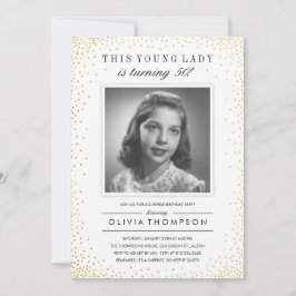 Uitnodigingen van Sparkle Old Photo Surprise Party
