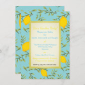 Uitnodigingen van speciale Lemon Tree Garden Party (Voorkant / Achterkant)