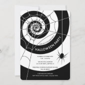 Uitnodigingen van Spiderweb Halloween Party (Voorkant)