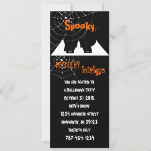 Uitnodigingen van spin Web Halloween Party