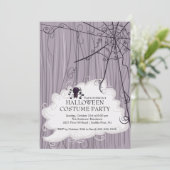 Uitnodigingen van spin Web Halloween Party (Staand voorkant)