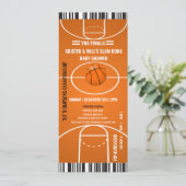 Uitnodigingen van sportpartijen | Jongen Baby show (Staand voorkant)