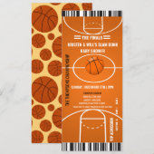 Uitnodigingen van sportpartijen | Jongen Baby show (Voorkant / Achterkant)