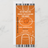 Uitnodigingen van sportpartijen | Jongen Baby show (Voorkant)