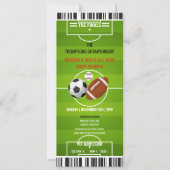 Uitnodigingen van sportpartijen | Jongen Baby show (Voorkant)