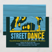 Uitnodigingen van Street Dance Party (Voorkant / Achterkant)
