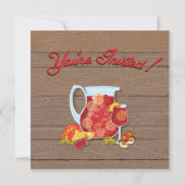 Uitnodigingen van Tapas en Sangria (Achterkant)