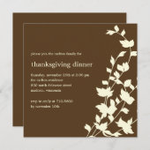 Uitnodigingen van Thanksgiving- en Herfst-partijen (Voorkant / Achterkant)