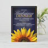 Uitnodigingen van Thanksgiving-inwendige partijen (Staand voorkant)