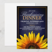 Uitnodigingen van Thanksgiving-inwendige partijen (Voorkant / Achterkant)