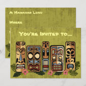 Uitnodigingen van Tiki-partij (Voorkant / Achterkant)