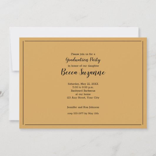 Uitnodigingen van Trendy Script Photo Graduation P (Achterkant)