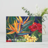 Uitnodigingen van Tropisch Paradise Luau (Staand voorkant)